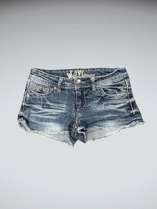 Wall Flavor Distressed Denim Hotpants (XS)