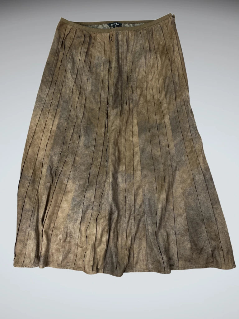 Earth-tone patterned skirt by Nic + Zoe (L)