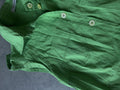 Green sleeveless button up