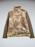 Vintage Brown Acrylic Coat Women (M)