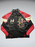 Nascar Red Faux Leather Race Jacket (S)