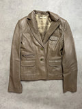 Leather Office Jacket