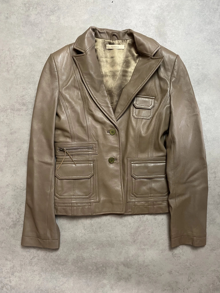 Leather Office Jacket
