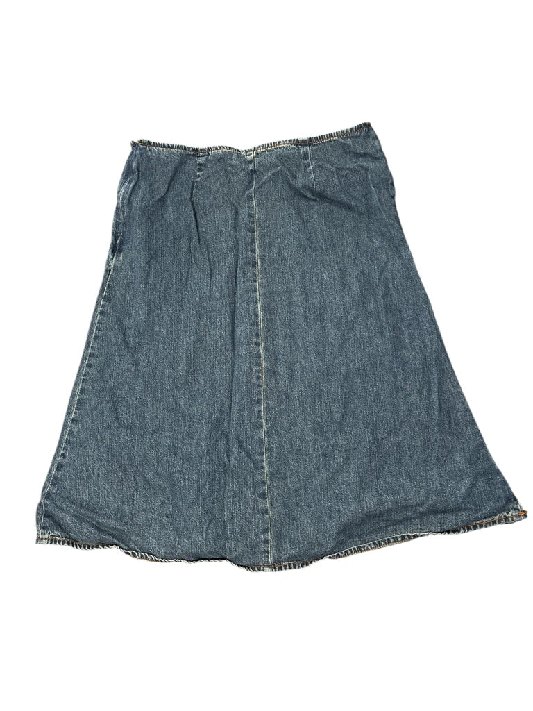 Style & Co Panelled Flare Denim Skirt (S)