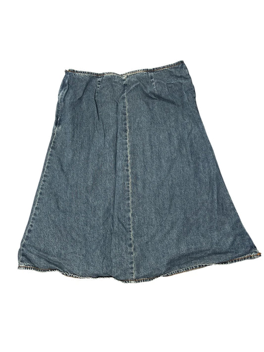 Style & Co Panelled Flare Denim Skirt (S)