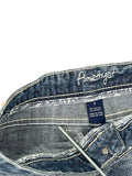 Amethyst Jeans Frayed Hem Vintage Denim Hotpants (L)