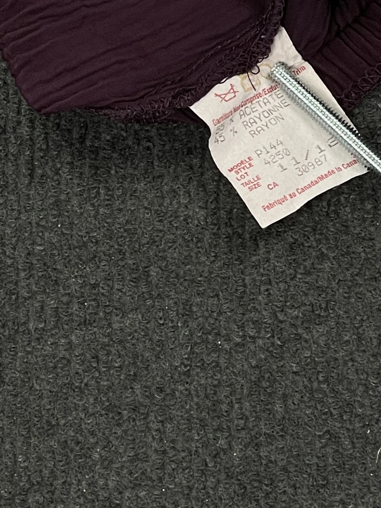 Emblem Purple Rayon Sleeveless Vest Top (S)