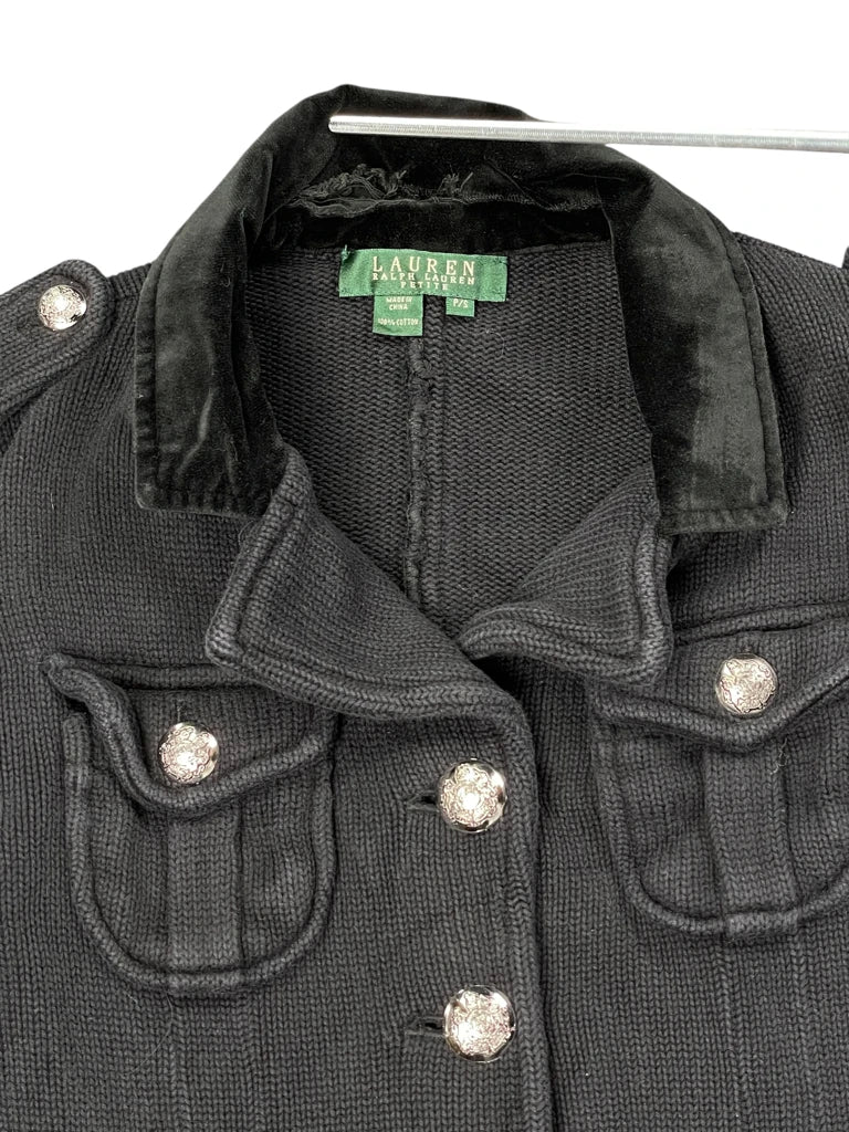 Polo Ralph Lauren Elegant Black Knit Blazer (S)