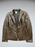 Coldwater Creek Brown Genuine Leather Jacket (S)