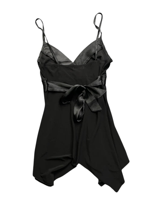 Black Satin Bow Detail Top (S)