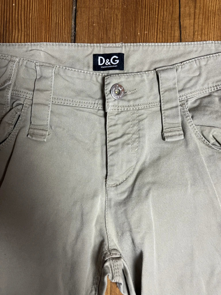 Beige 3/4 Pants