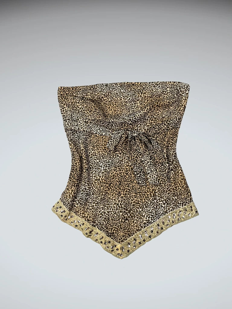 Golden Jaguar Vintage Midi Skirt (L)
