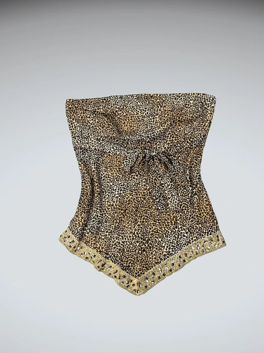 Golden Jaguar Vintage Midi Skirt (L)