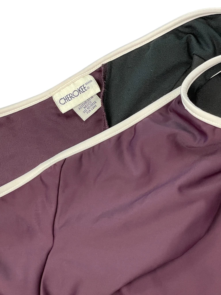 Purple and Black Halter Bikini Top (S)