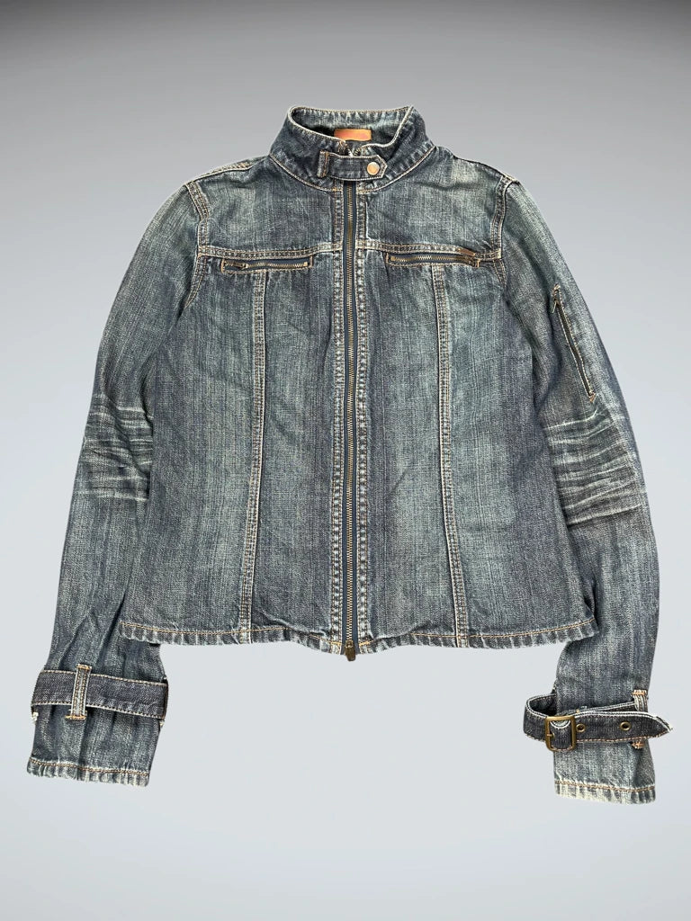 Billabong Moto Style Denim Jacket (L)
