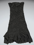 Guess Bow-Front Satin Cocktail Dress in Black (S)