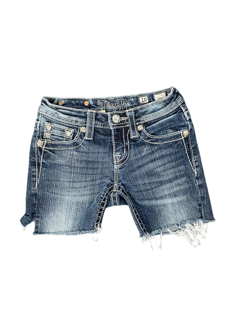 Miss Me Embellished Pocket Denim Hotpants (M)