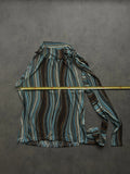 Y2k striped blue top