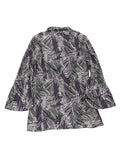 Light Purple Stripe Pattern Dress Top (M)
