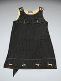 Bill Tormade Black Pinstripe Bow Detail Dress (M)