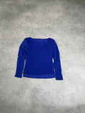 blue long sleeve top (M)