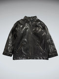 Kenneth Cole Reaction Black Leather Jacket Women (S)
