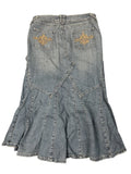 Candies Light Blue Flared Denim Skirt (L)