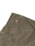 Grey Casual Mini Skirt with Embroidered Logo (XS)