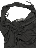 Rampage Black Halter Dress Top (S)