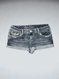 Aryia Jeans Washed Blue Vintage Denim Hotpants (M)
