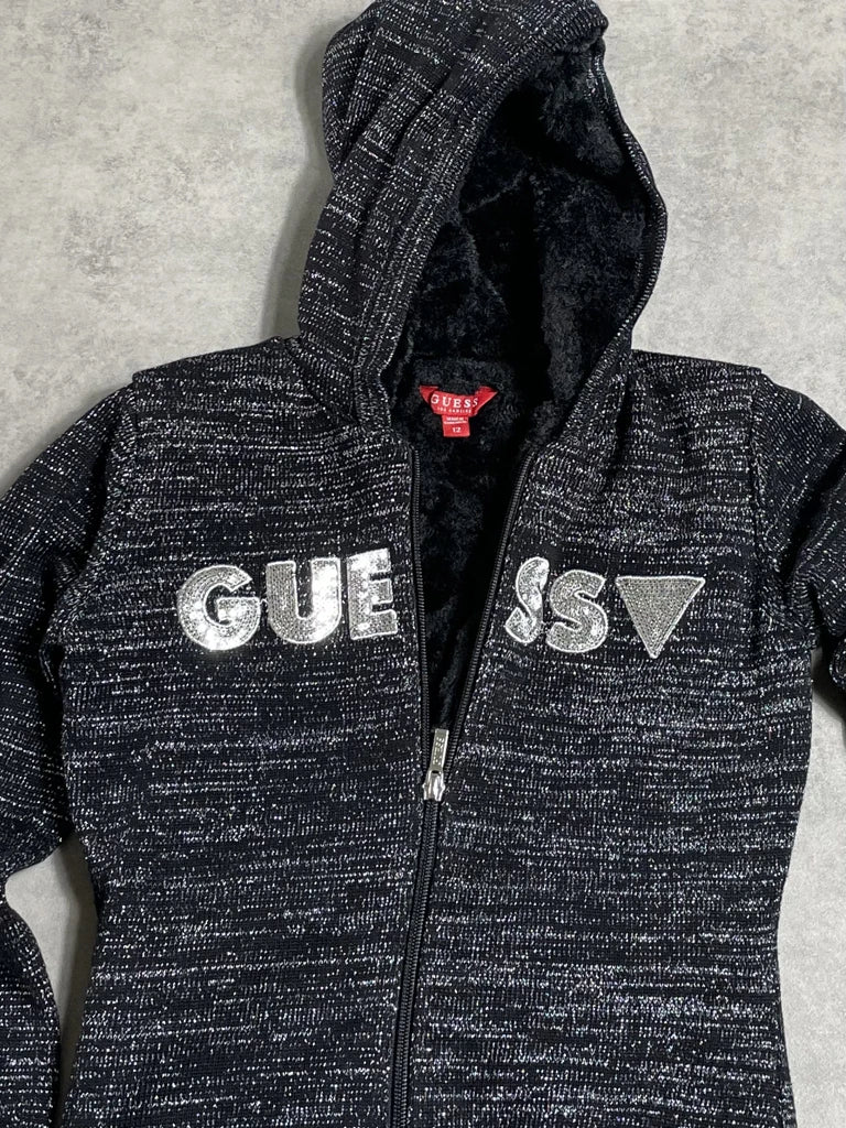 guess sweatshirt with fur (S)