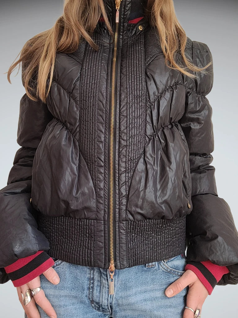 Black puffer jacket