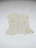 Dynamite Beige Ruffled Camisole Top (S)
