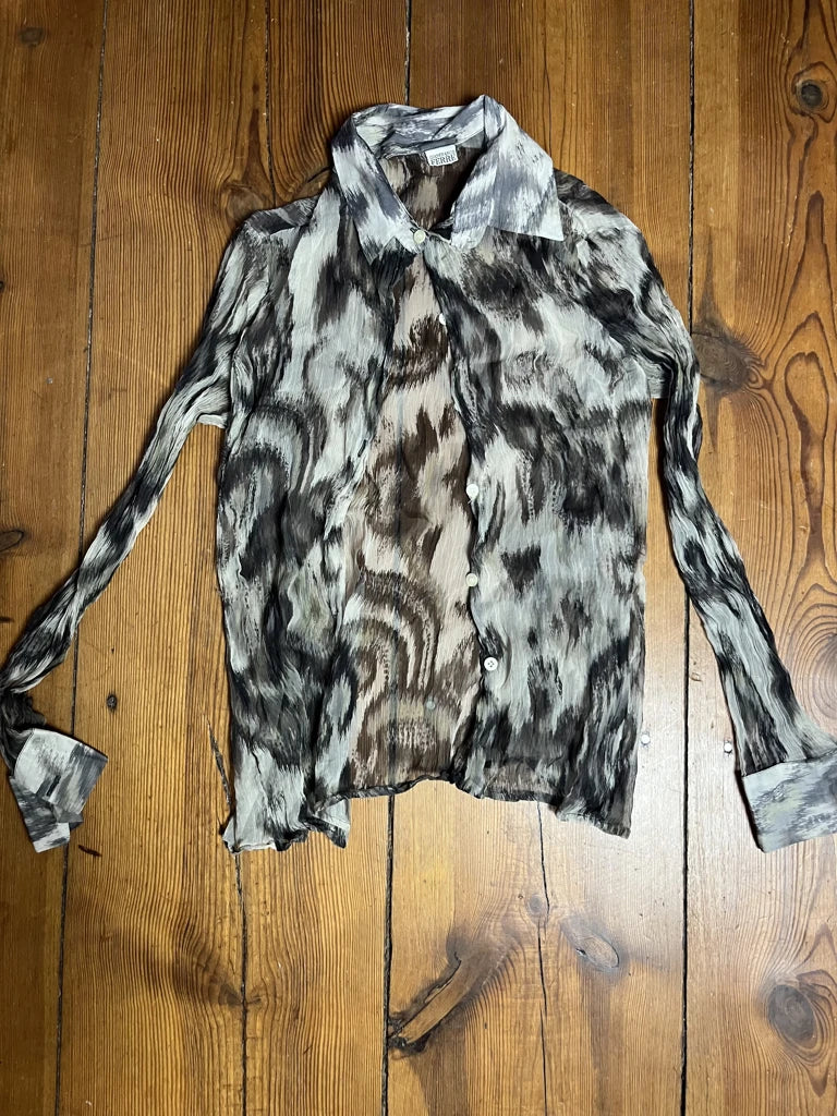 Washed Grey Blouse