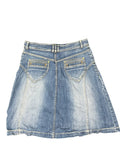 Light Wash A-Line Denim Skirt (L)