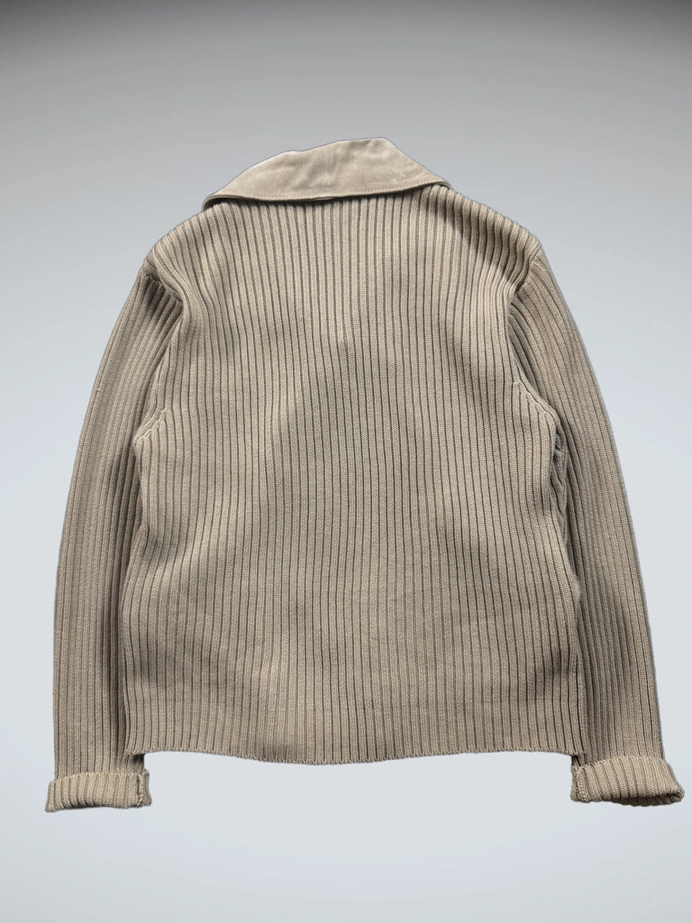 Lisa International Beige Leather Jacket (M)