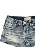 Charme Faded Stripe Denim Hotpants (S)