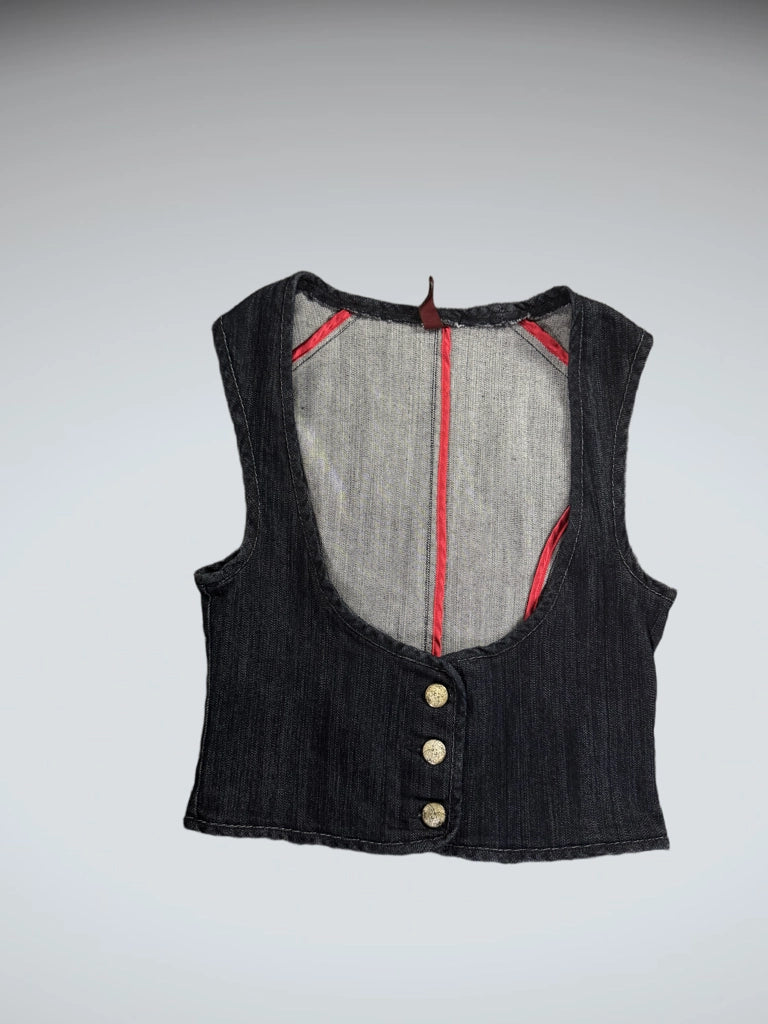 Highway Jeans Blue Denim Vest Women (L)