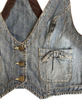 blue loops – y2k denim corsage (XL)
