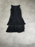 black dress with paillettes ((N/A) probably M)