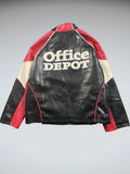 Nascar Red Faux Leather Race Jacket (S)