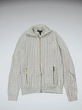 Polo Ralph Lauren White Cable Knit Sweater (M)