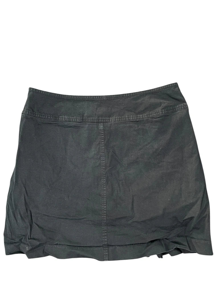 St. Johns Bay Dark Chino Skirt with Button Detail (M)