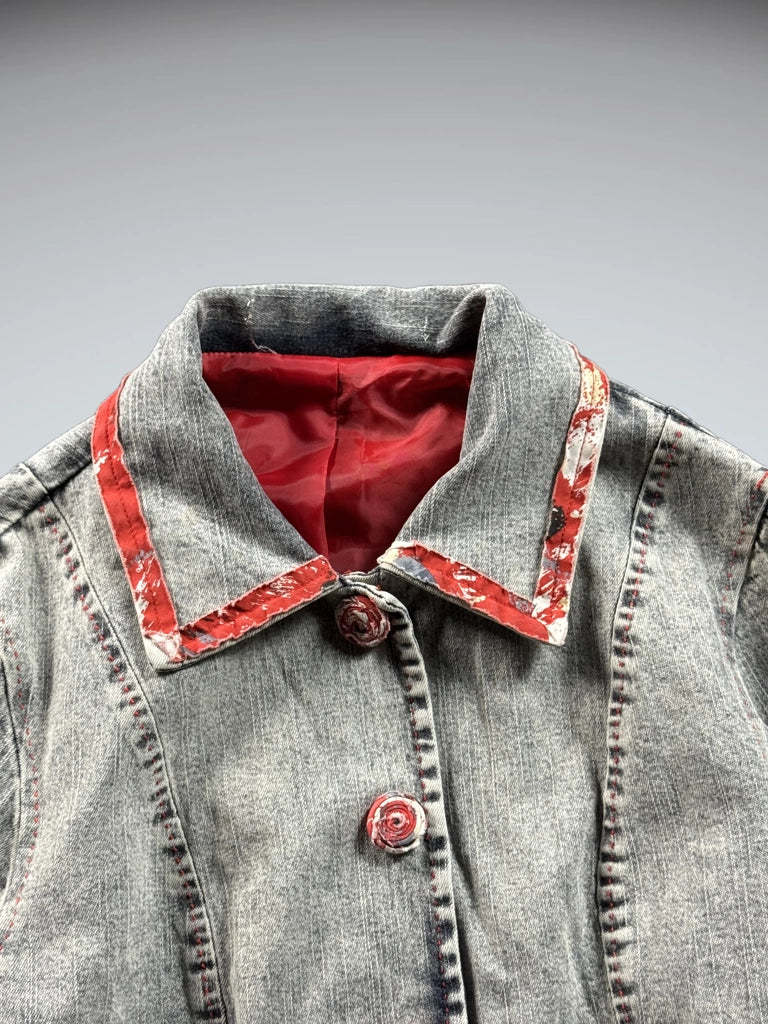 Light Blue Oversized Vintage Denim Jacket (M)