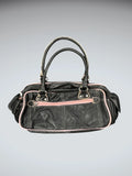 Black and Pink Trim Tote Bag (ONESIZE)