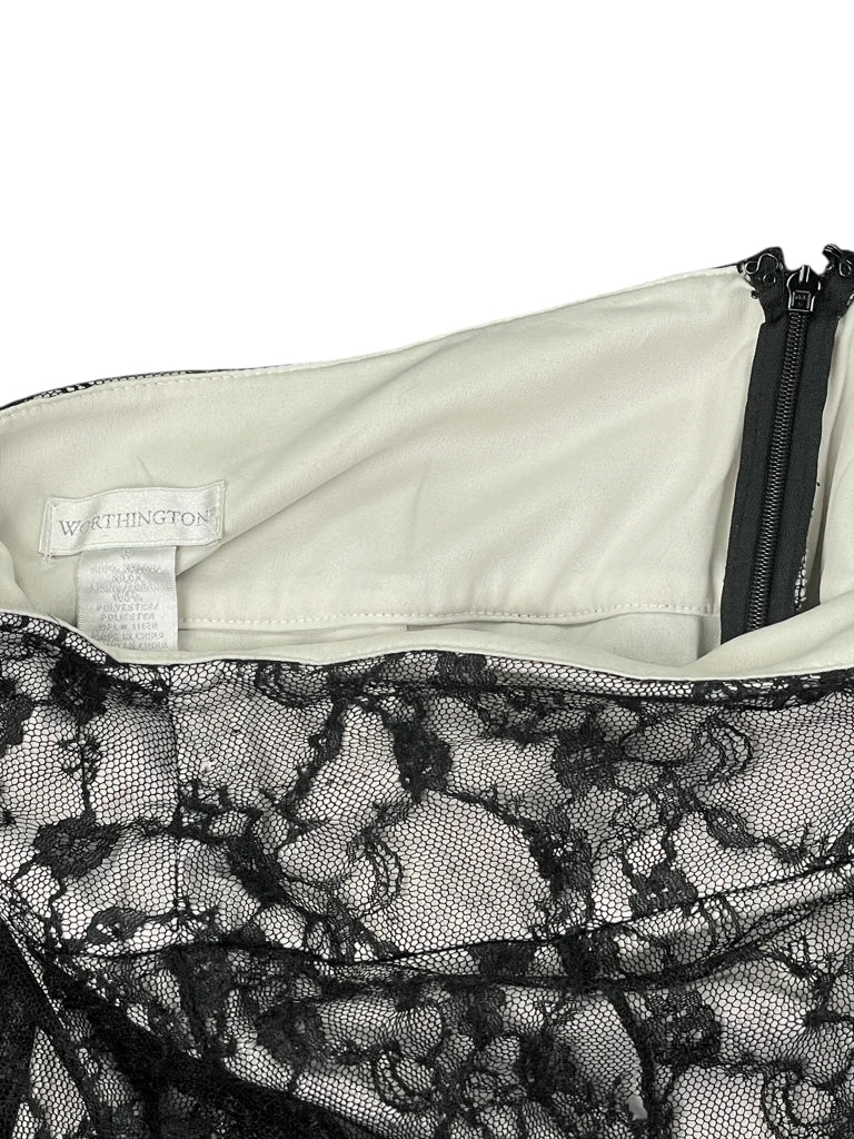 Worthington Lace Overlay Top (M)