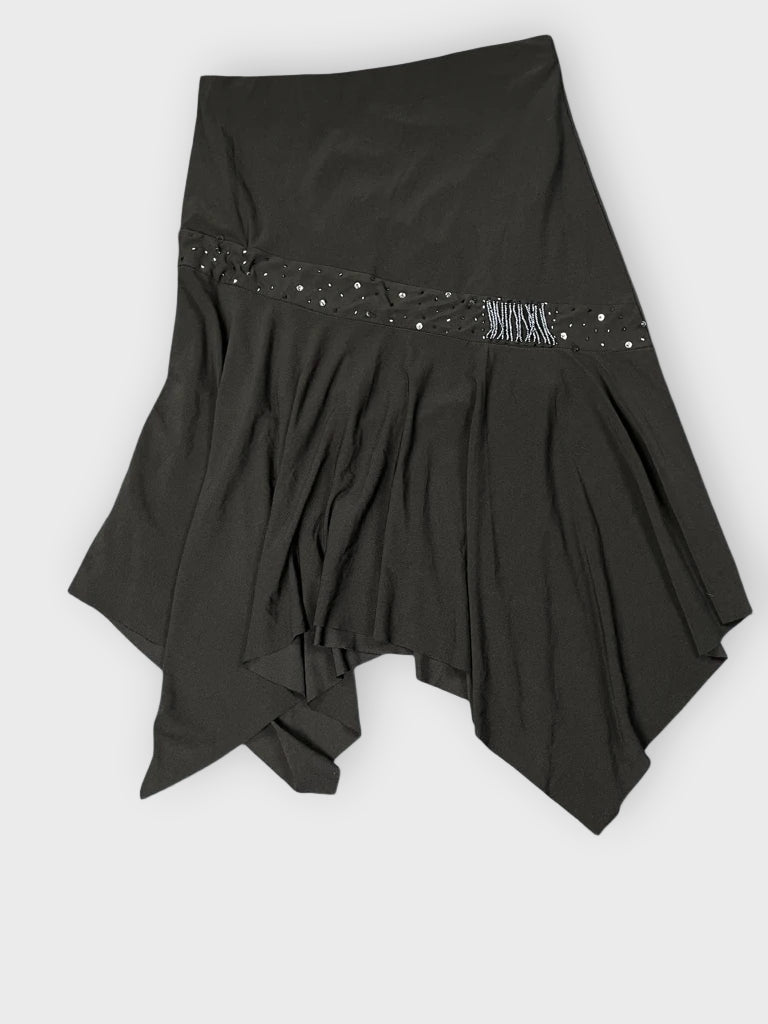 Midnight Sparkle Handkerchief Skirt (XL)