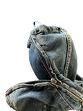 Y2K Denim Corsage Top im Tube-Style (S)