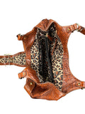 Brown Croc Effect Buckle Detail Bag (ONESIZE)