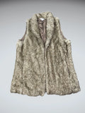 Charlie Beige Faux Fur Vest (S)